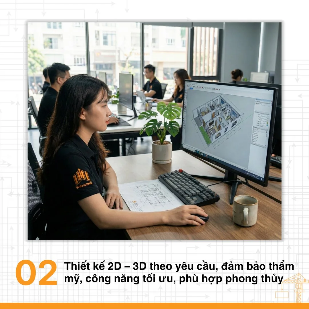 6 bước xây nhà trọn gói cùng Win Cons